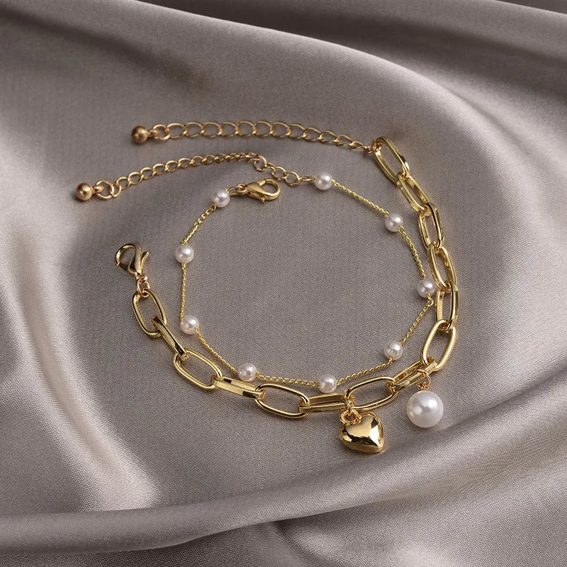 2 Set Bracelets- Golden plated