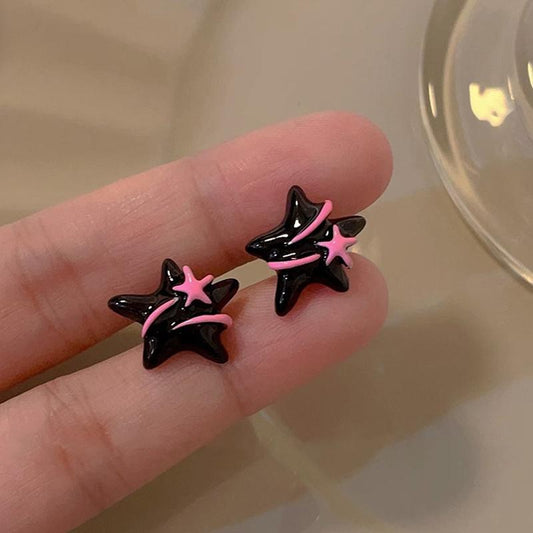 Black Pop Star Studs