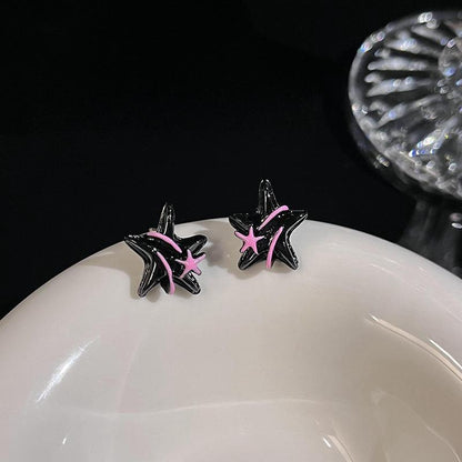 Black Pop Star Studs