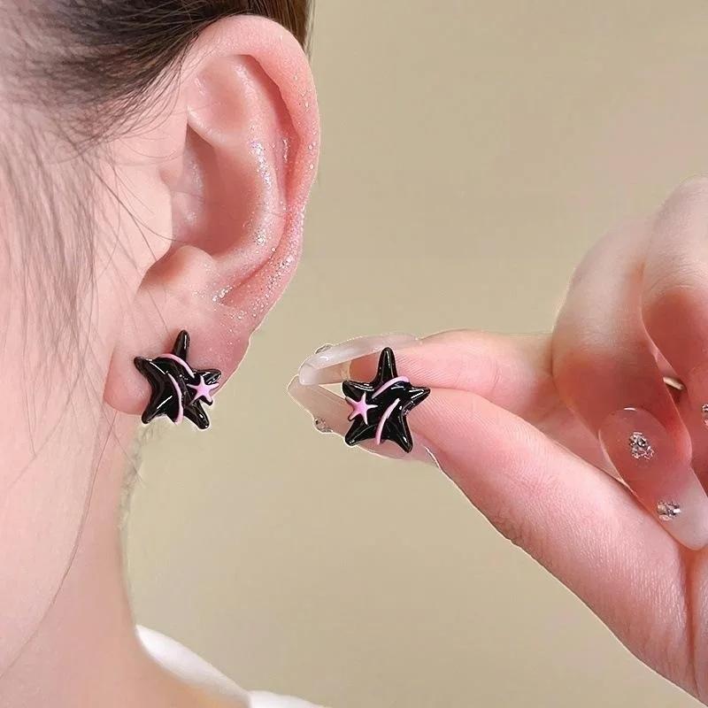 Black Pop Star Studs