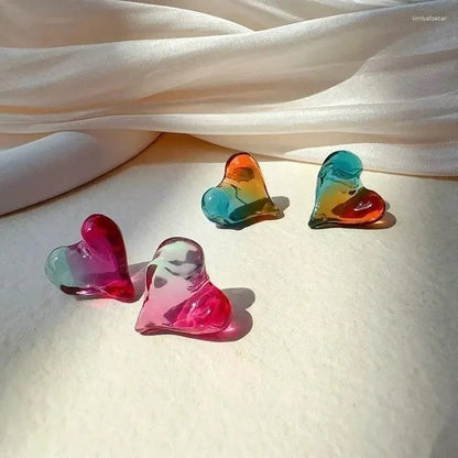 Candy Heart Korean Studs