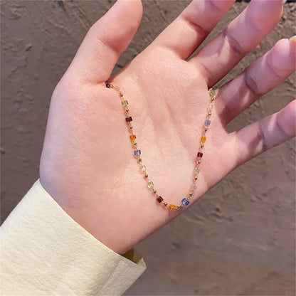 Minimalistic Pastel beads Necklace