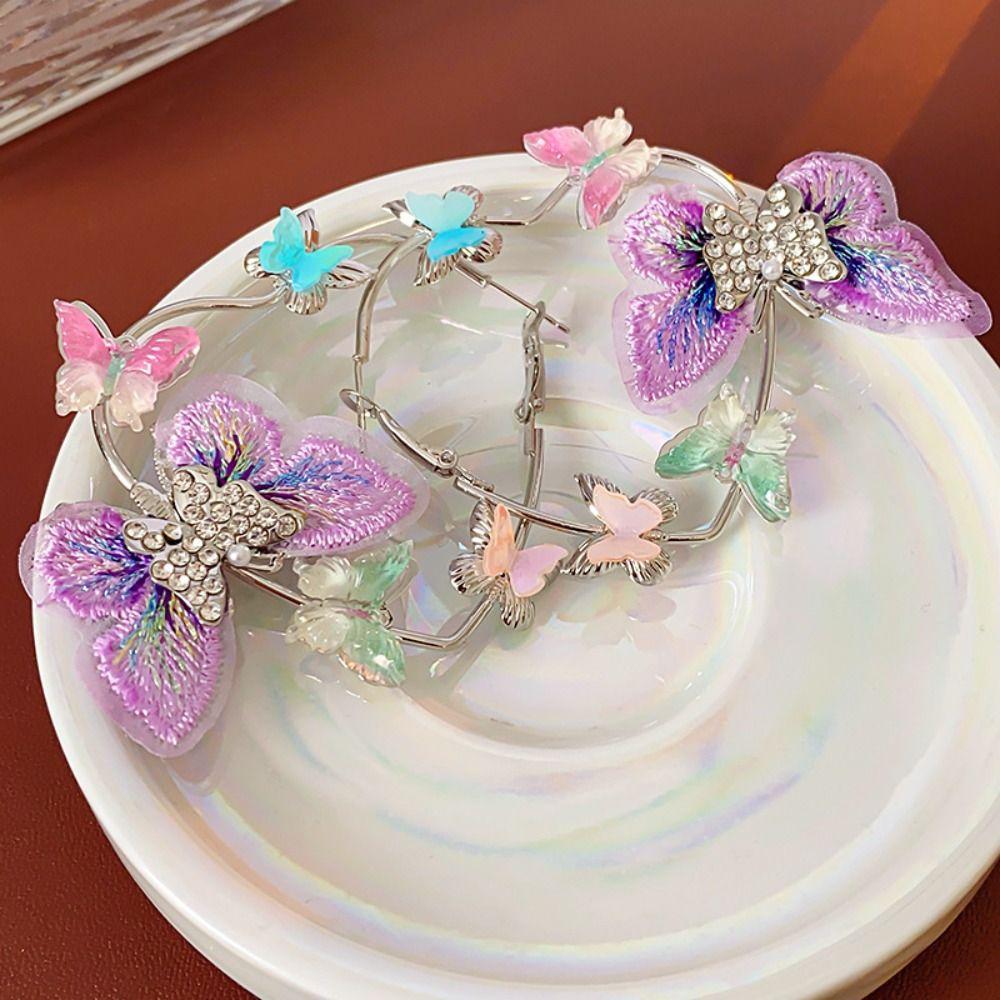 Multi Butterfly Pure 925 Sterling Silver Earing |Premium Good|