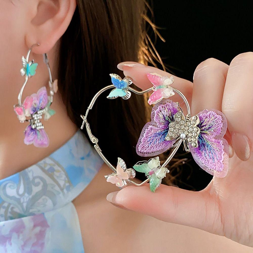 Multi Butterfly Pure 925 Sterling Silver Earing |Premium Good|