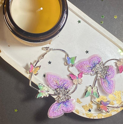 Multi Butterfly Pure 925 Sterling Silver Earing |Premium Good|