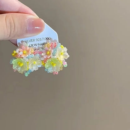 Spring Multi Bead Ear Stud | Hand Made| Premium Good