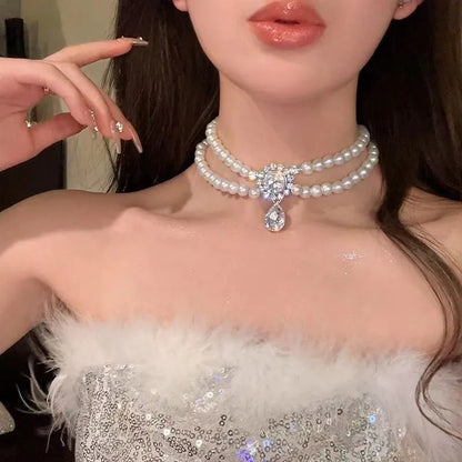 White Pearls Elegant Choker