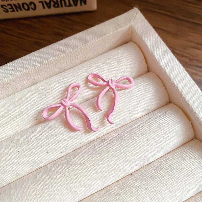 Pink Pookie Bow' Khas Studs | Premium Goods|