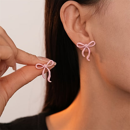 Pink Pookie Bow' Khas Studs | Premium Goods|
