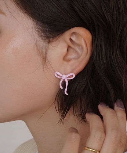 Pink Pookie Bow' Khas Studs | Premium Goods|