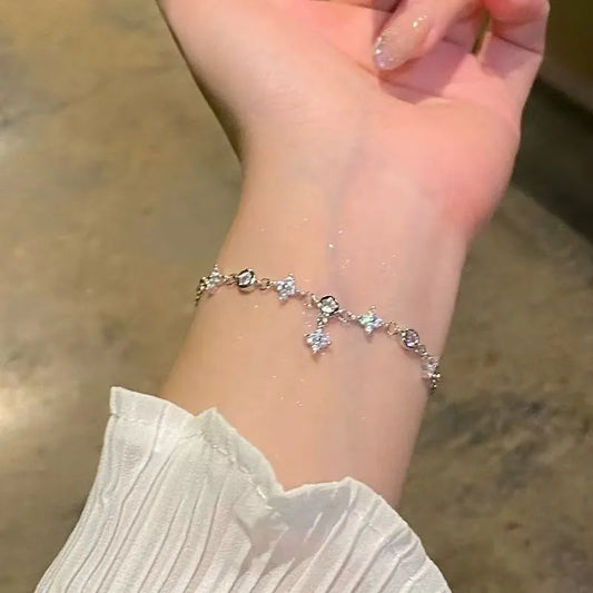 Zircon Clover Bracelet |Premium Good|