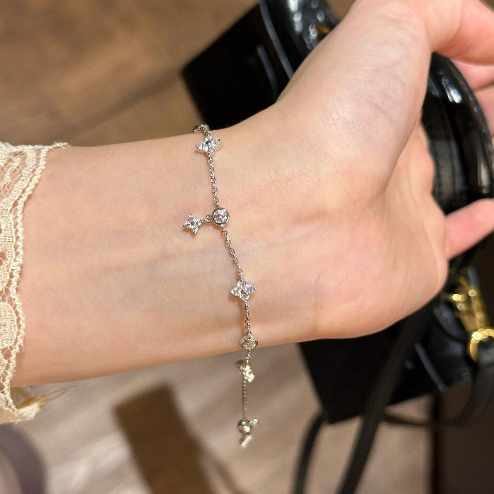 Zircon Clover Bracelet |Premium Good|