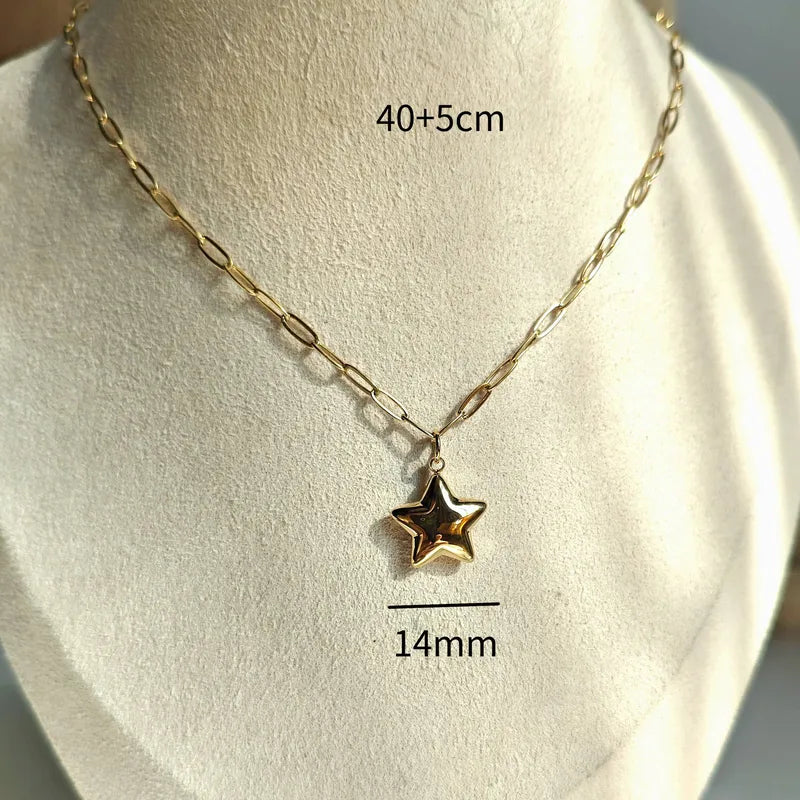 Star 18K Gold Plated chain | Premium Goods|
